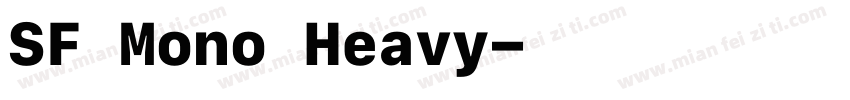 SF Mono Heavy字体转换
